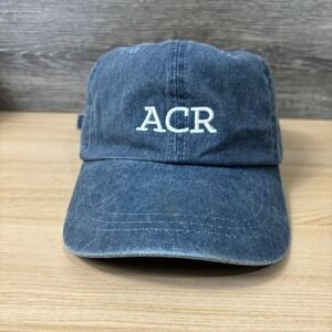 ACR Hat Cap Strap Back Blue One Size Vintage‎ Wash Adjustable